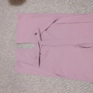 Wide leg pants. Soft pink. Super comfortable.